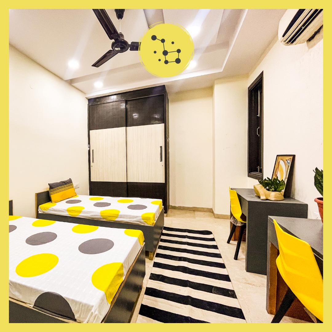 Girls Shared room at Orion scorpius F1 ,Vijay Nagar PG in Vijay Nagar, Delhi - VN-G-357865